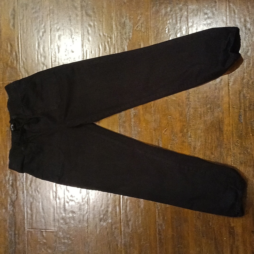 Celebrity Pink Girls Pull-on Stretch Waist Black Drawstring Cargo Joggers XL